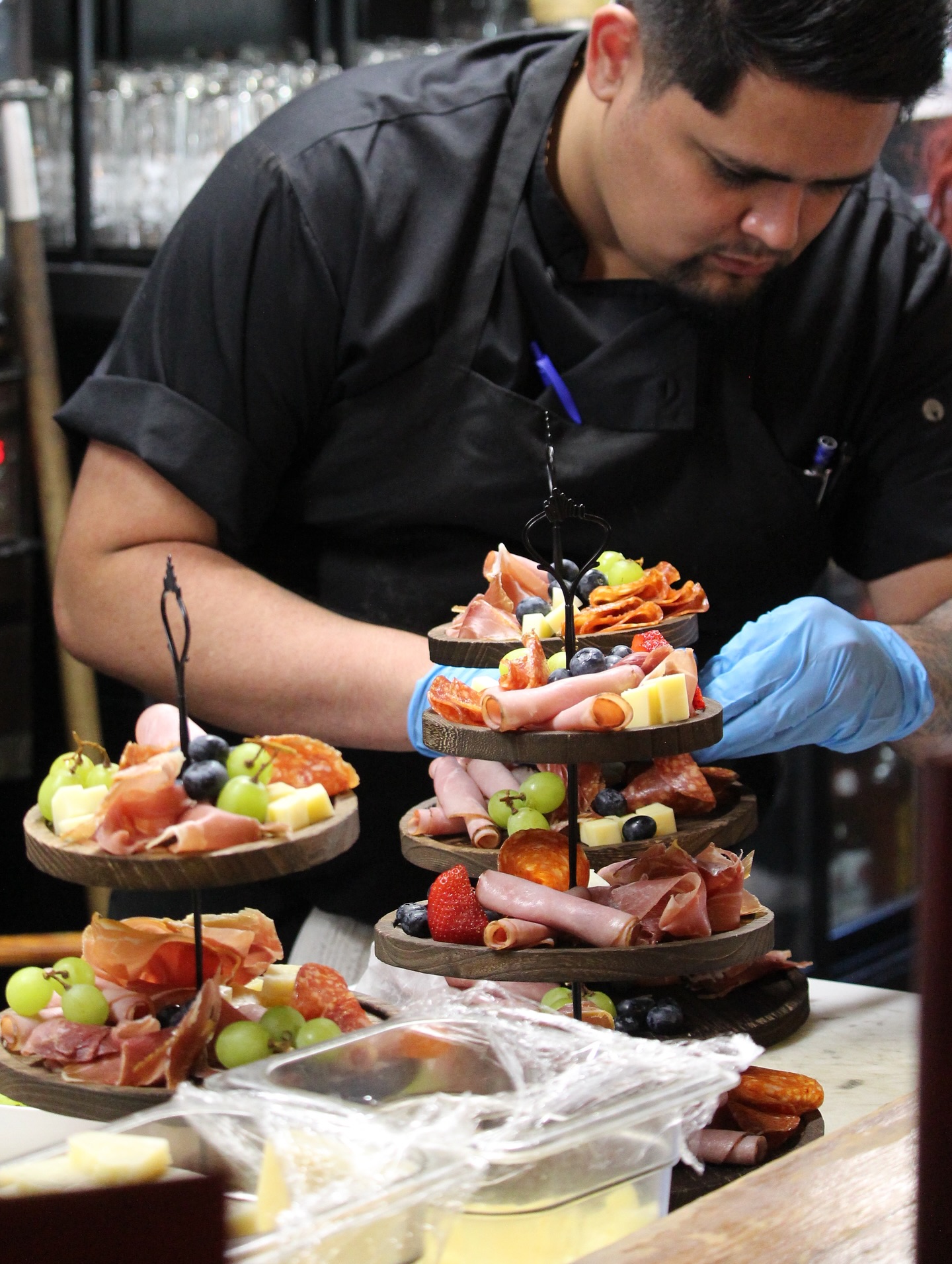 Catering spread for a private event at Papa Giuseppe's in Port Credit