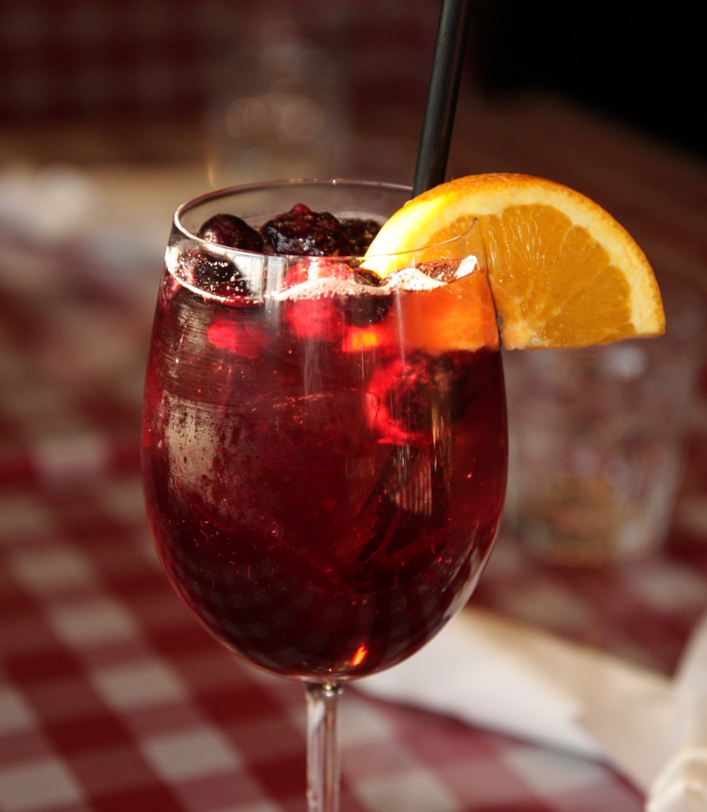 House-made sangria pitcher on Sangria Sundays at Papa Giuseppe's