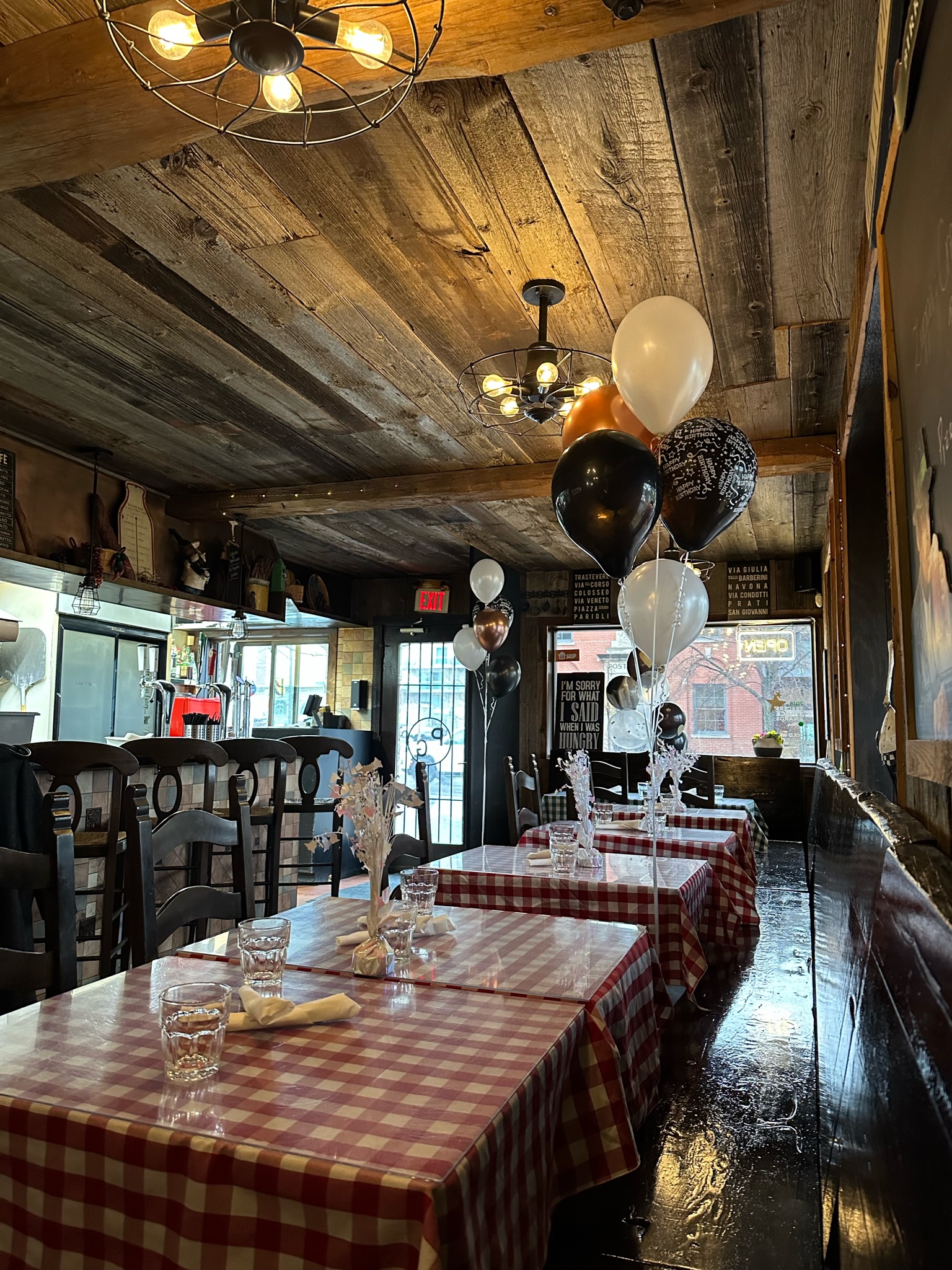 The Dining Room private event space at Papa Giuseppe's in Port Credit